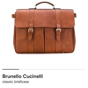 BNWT Brunelleschi Cucinelli Classic Briefcase